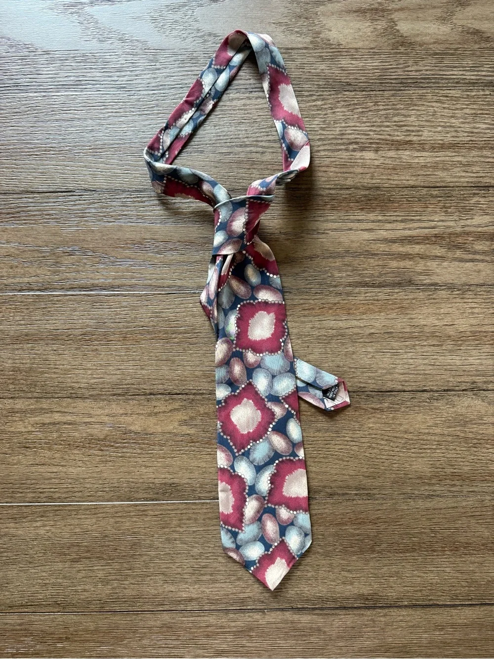 Christian Dior Men’s Vintage 90’s Multicolor Silk Tie - Geometric Pattern